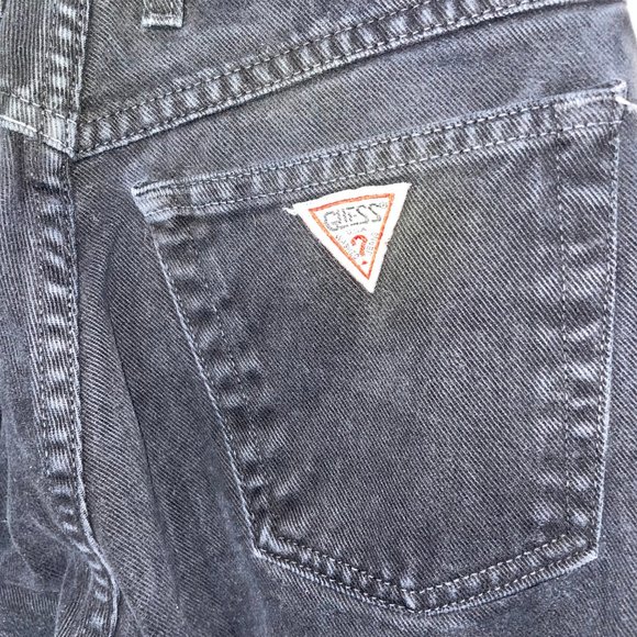 Guess by Georges Marciano Mom Jeans Womens High Rise Black Vintage Size 27 - Picture 6 of 13